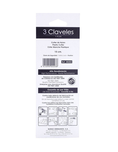 Cutter Nylon Cierre de Seguridad 18 mm