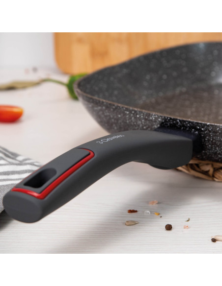 Grill pan 28 x 28 x 4,5 cm Grey