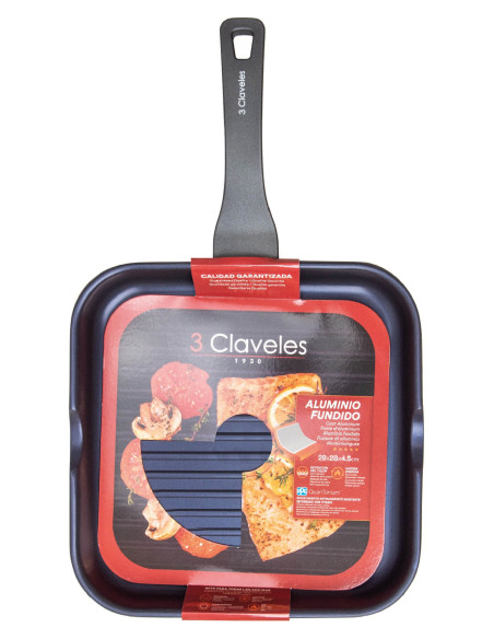 Grill pan 28 x 28 x 4,5 cm Dark