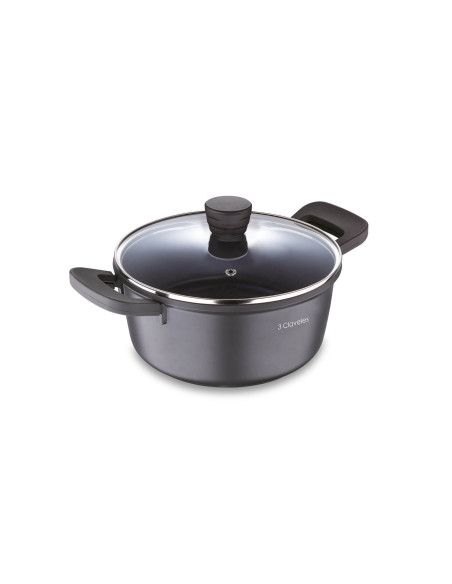 Cocotte avec couvercle Ø 20 cm. Dark
