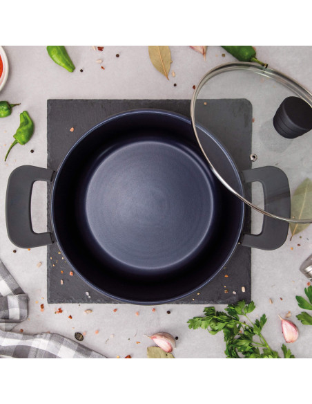 Cocotte avec couvercle Ø 24 cm. Dark