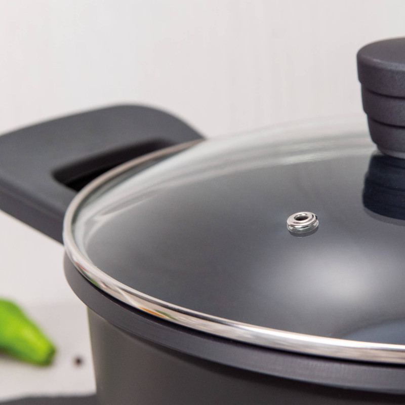 Cocotte avec couvercle Ø 28 cm. Dark