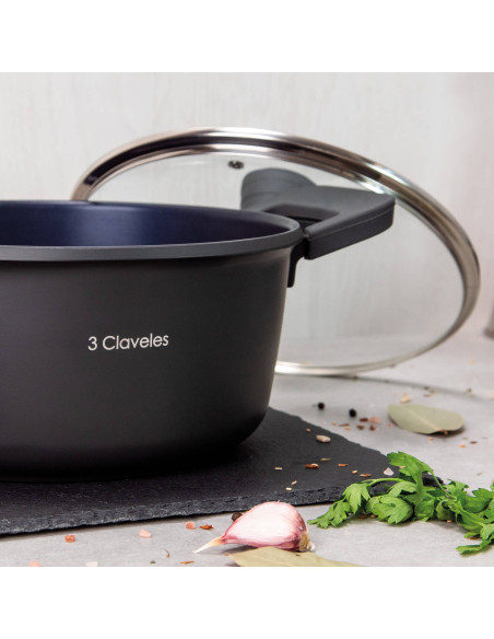 Cocotte avec couvercle Ø 28 cm. Dark