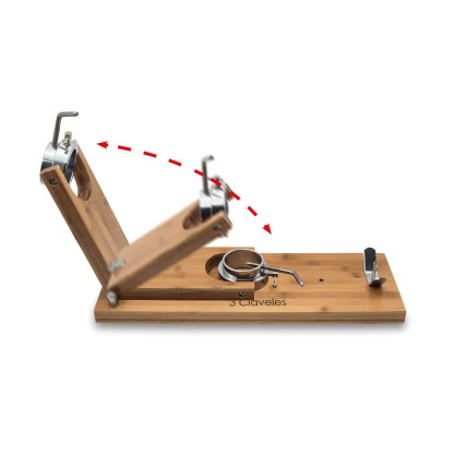 Folding Rotating Ham Holder wood