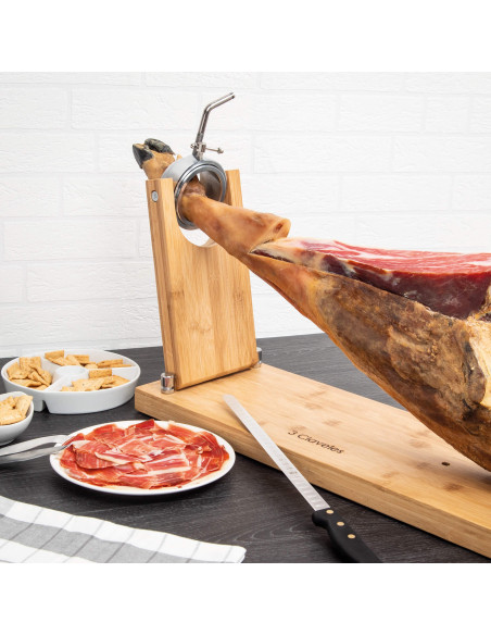 Folding Rotating Ham Holder wood