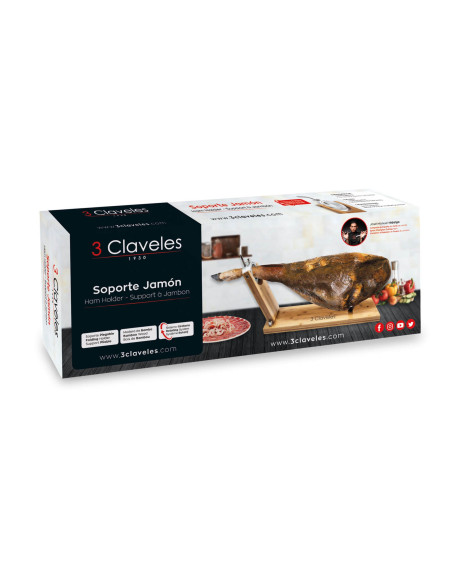 Soporte Jamonero Giratorio Plegable madera