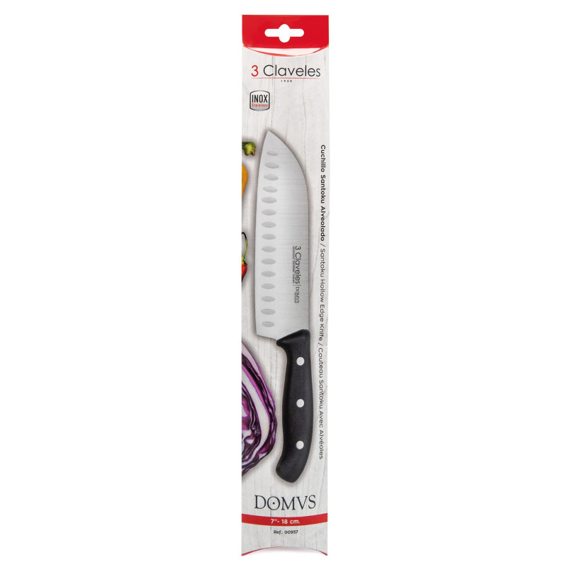 Cuchillo Santoku Alveolado Domvs