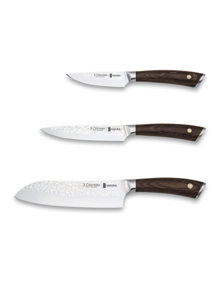 Set 3 Cuchillos Sakura