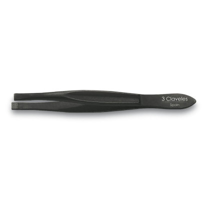 Pinza Depilar Recta Negra