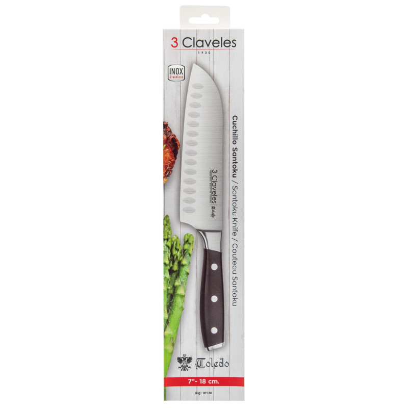 3Claveles_Cuchillo_Santoku_Toledo