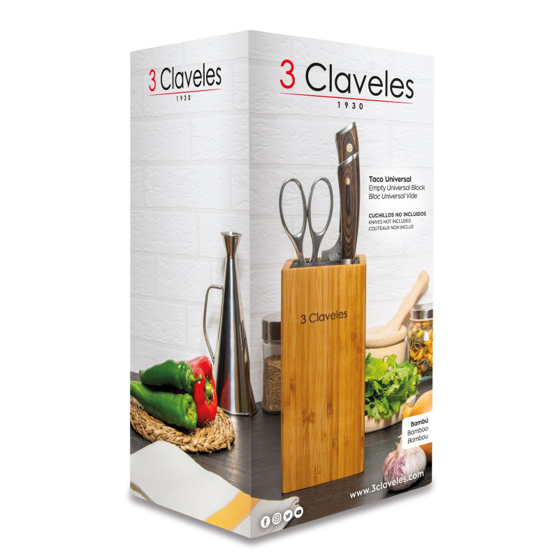 Bloc Universel Bambou | 3 Claveles