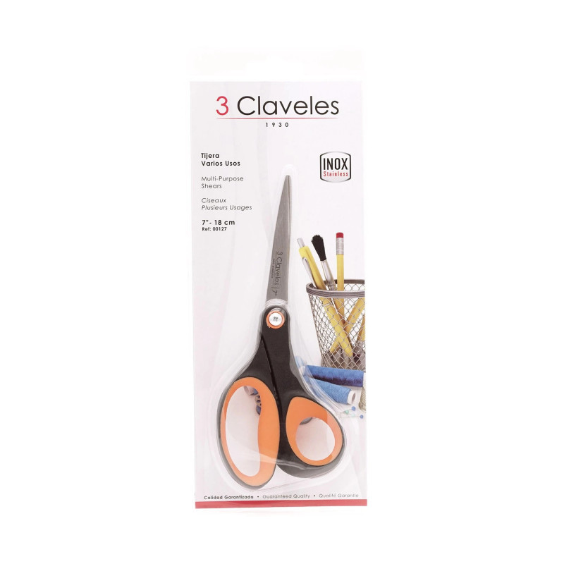 Ciseaux Plusieurs Usages Orange | 3 Claveles