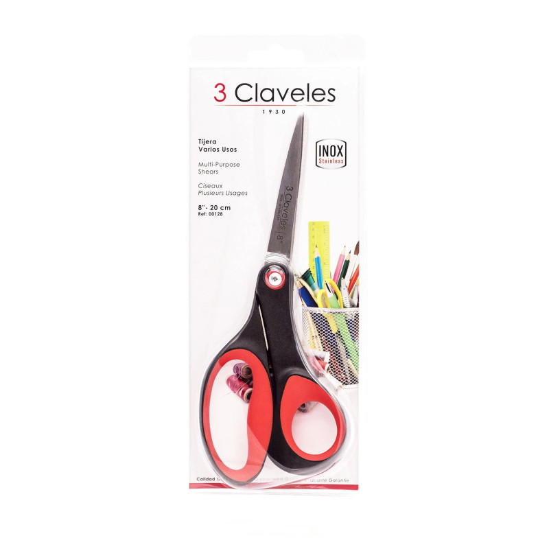 Multi Purpose Scissors Red | 3 Claveles