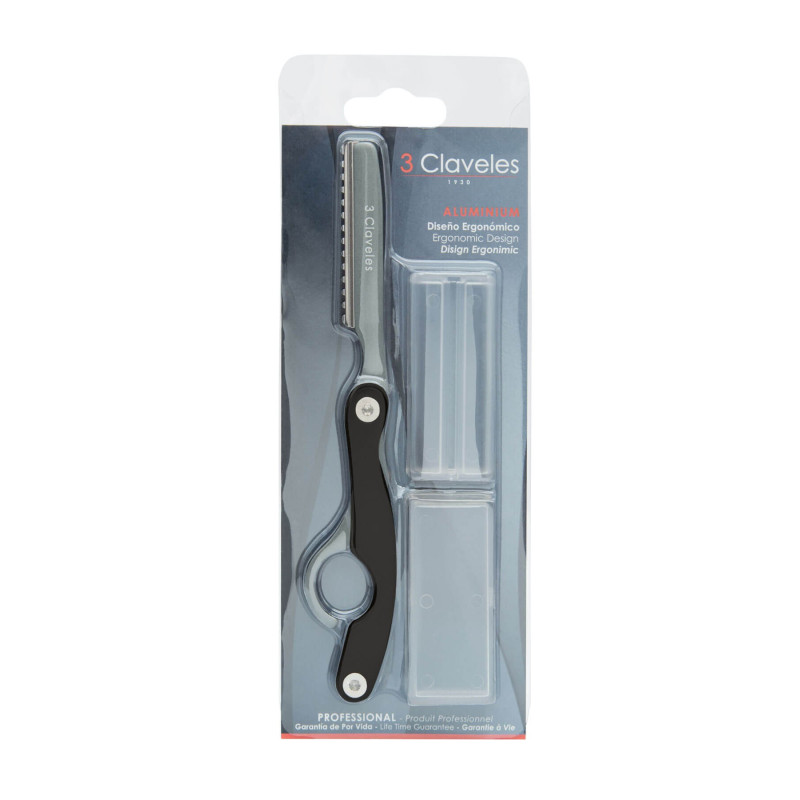 Rasoir Coiffure Noir Ergo | 3 Claveles