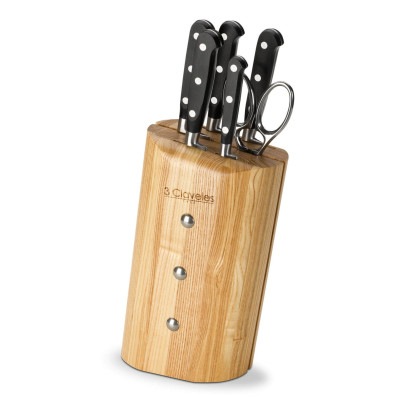 Bloc de Coutellerie Ash Forgé | 3 Claveles
