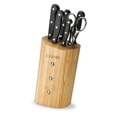 Ash Uniblock Cutlery Block | 3 Claveles