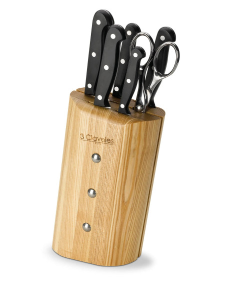 Ash Uniblock Cutlery Block | 3 Claveles