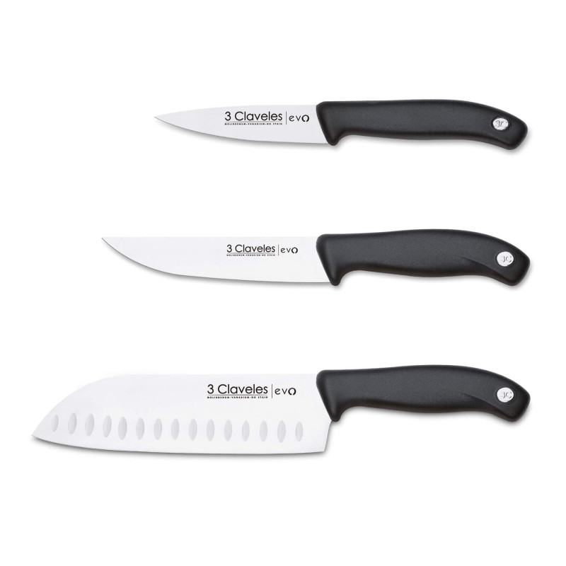 Set 3 Couteaux Cuissine Evo
