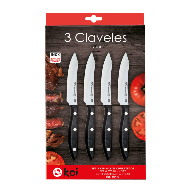 Set 4 Koi Steak Knife