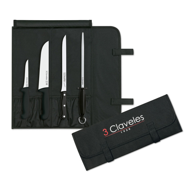 Case with Knives to cut ham | 3 Claveles