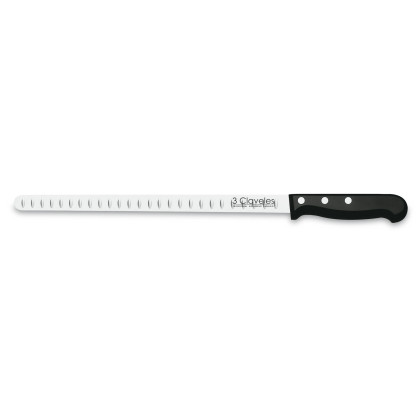 Cuchillo Jamonero Alveolado punta roma POM