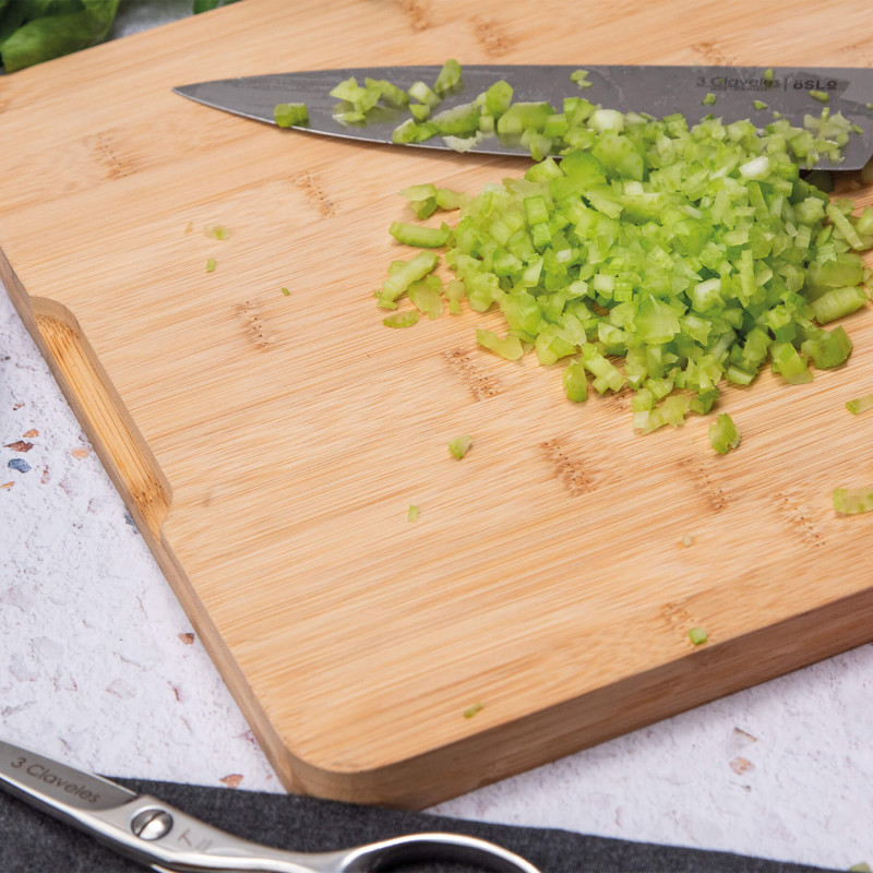 Tablas de cocina de bambú grande | 3 Claveles