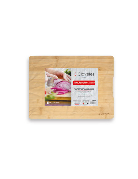 Tablas de cocina de bambú grande | 3 Claveles